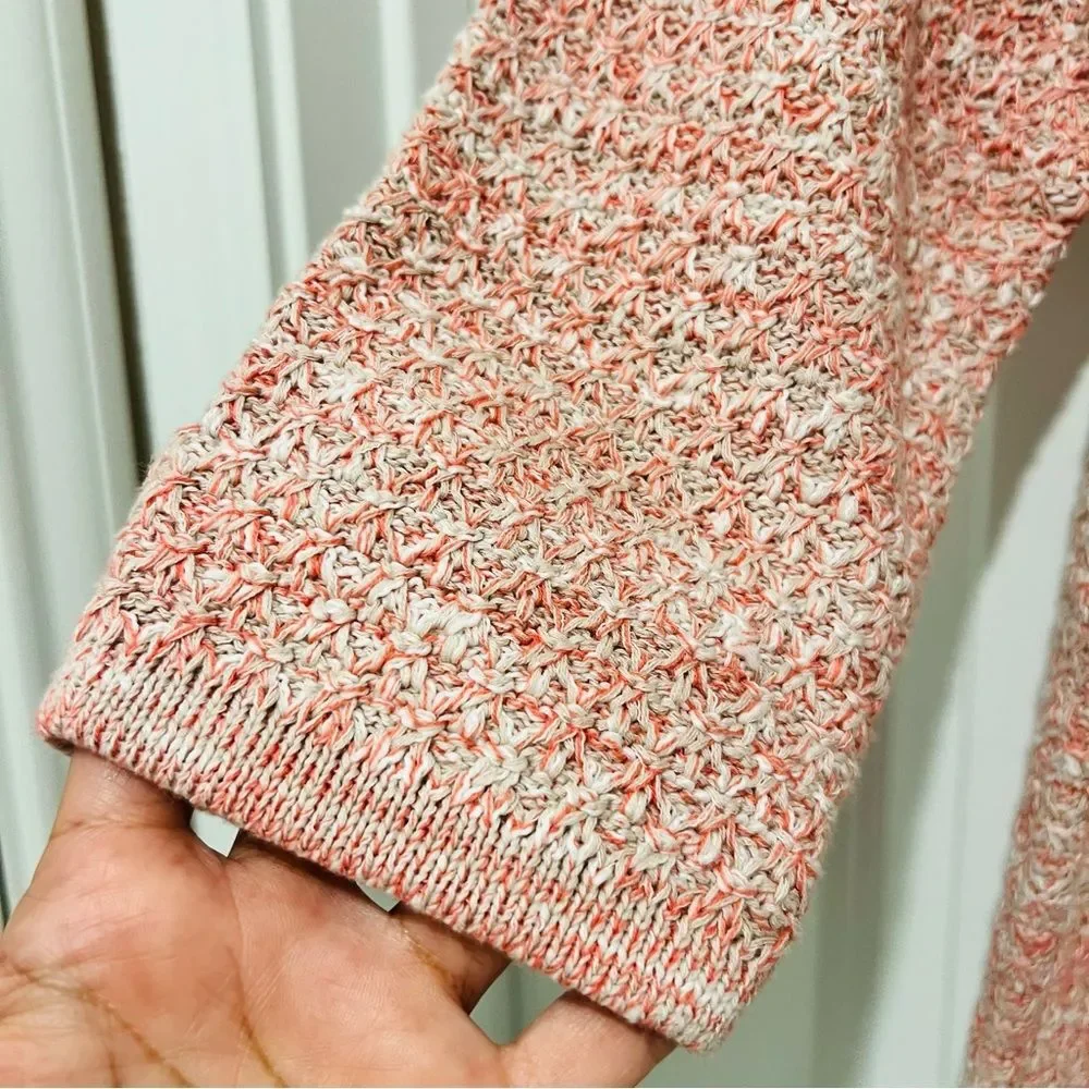 Chico’s Women’s Fringe Trim Pocket Cardigan in Pretty Pink Sz 2 (US L/12-14) NWT - Picture 6 of 14